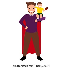 Superdad cartoon character