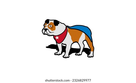 Superdog character, high quality vector