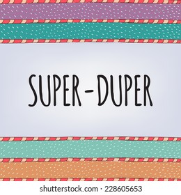 Super-Duper Cartoon Banner Background