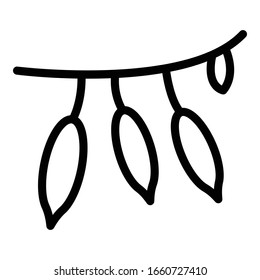 Superfood icon. Outline superfood vector icon for web design isolated on white background