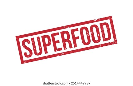 Superfood Rubber Stamp Seal Vector