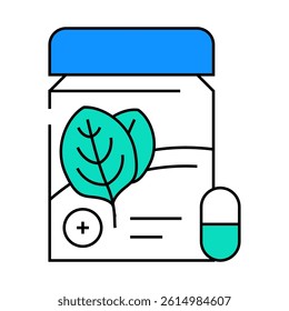 superfood spinach line icon vector. superfood spinach sign. isolated symbol illustration