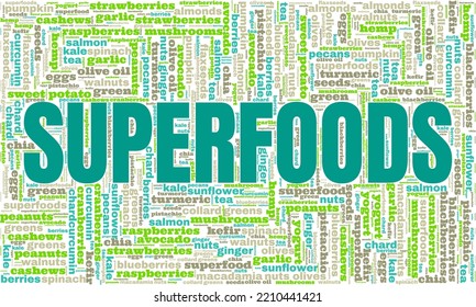 Superfood-Konzept, Vektorsymbol