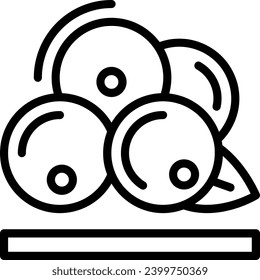 Superfoods Vector Linear Icon Design