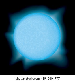 Superriesenstar, Vektorgrafik des Weltraums