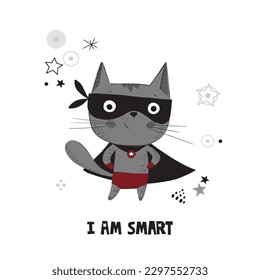 Superhero animal characters, wearing comic costumes. Hand drawn style vector illustration. Scandinavian 
design with neutral color pallet. Best to use for print  and as an Ad banners on social media