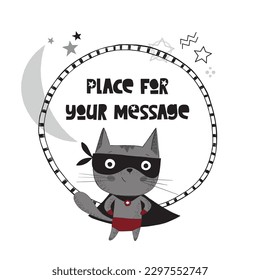 Superhero animal characters, wearing comic costumes. Hand drawn style vector illustration. Scandinavian 
design with neutral color pallet. Best to use for print  and as an Ad banners on social media