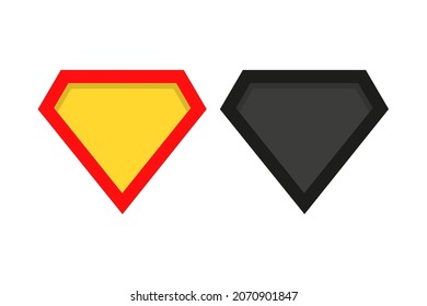Superhéroe y antihéroe. Ilustración vectorial en diseño plano