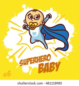 Superhero Baby Boy Clipart