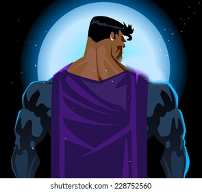 Superhero back on moonlight