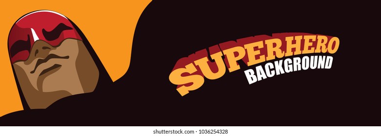 Superhero background. Big cape with copy space. EPS10 vector illustration.