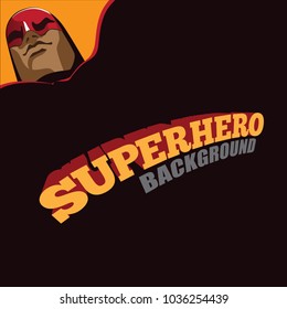 Superhero background. Big cape with copy space. EPS10 vector illustration.