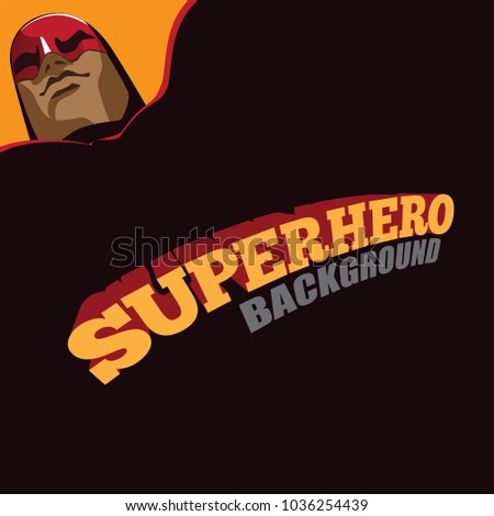 Superhero background. Big cape with copy space. EPS10 vector illustration.