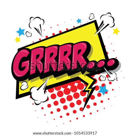 Superhero bashing Comics Bubble with text Comic Speech Bubble, Cartoon. art and illustration vector file.