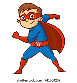 Superhero boy Cartoon character