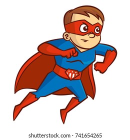 Superhero boy Cartoon character