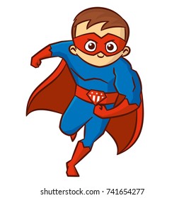 Superhero boy Cartoon character
