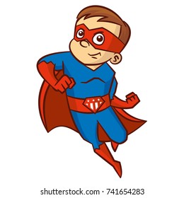 Superhero boy Cartoon character
