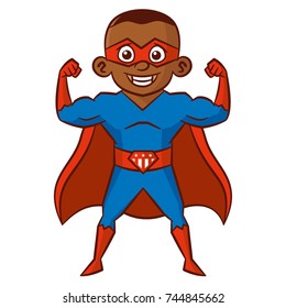 Superhero boy Cartoon character