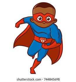 Superhero Boy Cartoon Character Stock Vector (Royalty Free) 744845698 ...