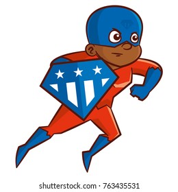 Superhero boy Cartoon character