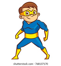 Superhero boy Cartoon character