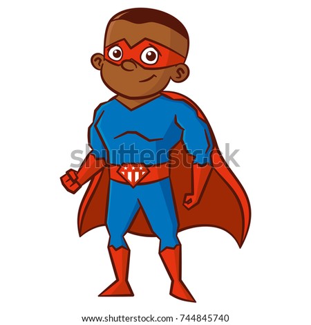 Superhero boy Cartoon character