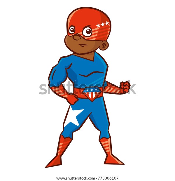 Superhero Boy Cartoon Character Stock Vector (Royalty Free) 773006107 ...