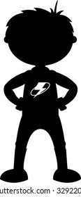 Superhero Boy Silhouette