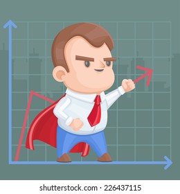 Superhero businessman schedule