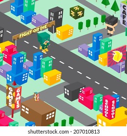 superhero cartoon game character theme