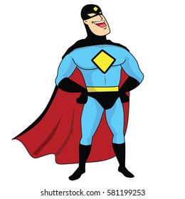 Superhero cartoon vector 10