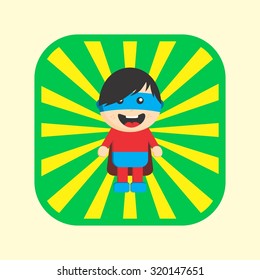 superhero cartoon vector graphic art design illustration