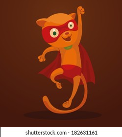 Superhero Cat, Vector