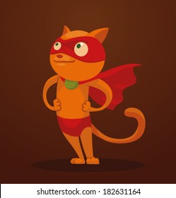 Superhero Cat, Vector