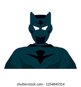 Superhero character cartoon