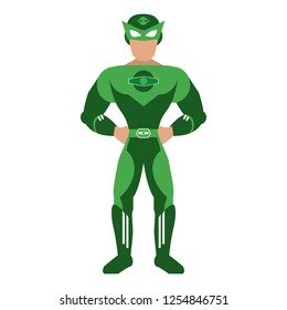 Superhero character cartoon