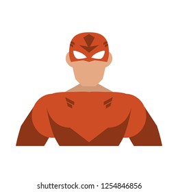 Superhero character cartoon
