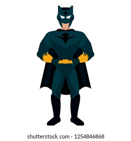Superhero character cartoon