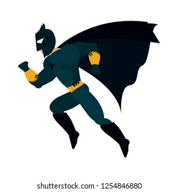 Superhero character cartoon