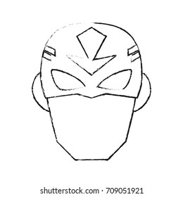 Superhero character cartoon