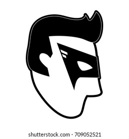 Superhero character cartoon