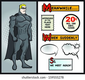 Superhero Character With Comic Designs