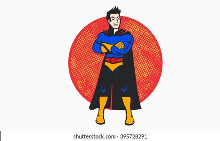 Superhero Character Mascot