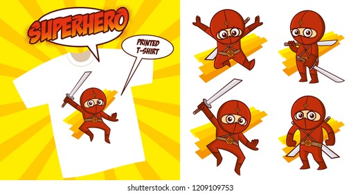 Superhero character Superheroes Set Vector illustration design