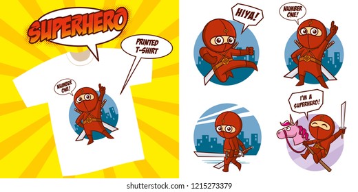 Superhero character Superheroes Set Vector illustration design