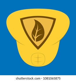 Superhero color flat badges, emblems, logos. Superhero badge icon, power and protect insignia for superhero illustration