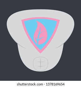 Superhero color flat badges, emblems, logos. Superhero badge icon, power and protect insignia for superhero illustration