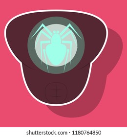 Superhero color sticker badges, emblems, logos. Superhero badge icon, power and protect insignia for superhero illustration