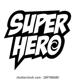 Superhero, comics, hero, speech bubble